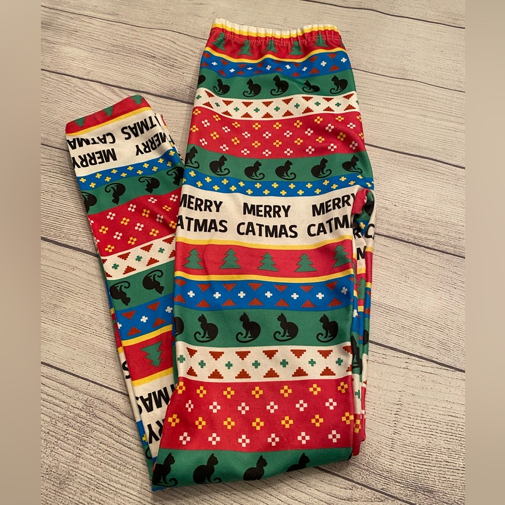 Christmas 🎄 Cat 🐈‍⬛ Leggings